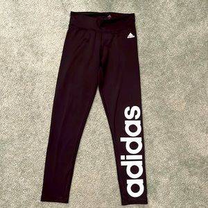 Adidas black leggings woman size S never worn